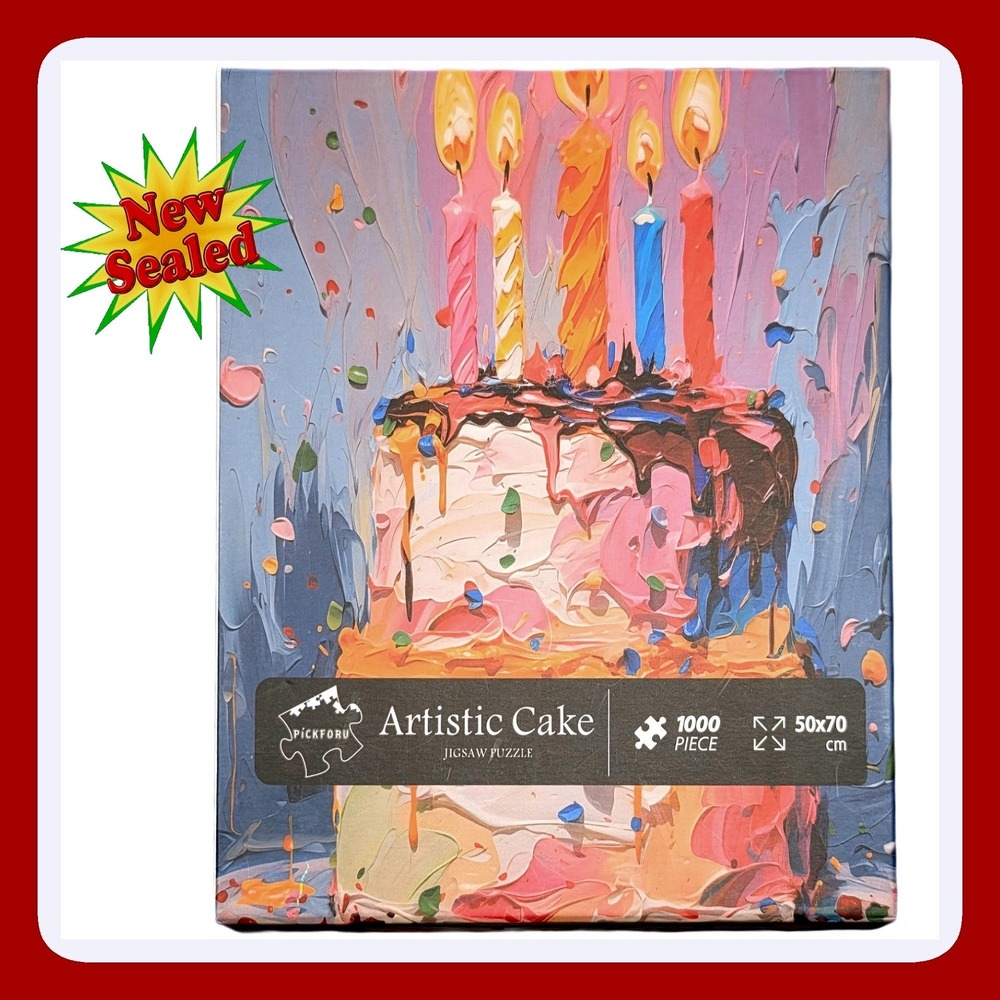 PICKFORU Artistic Cake‎ Jigsaw Puzzle Colorful 1000 Piece New Sealed Game